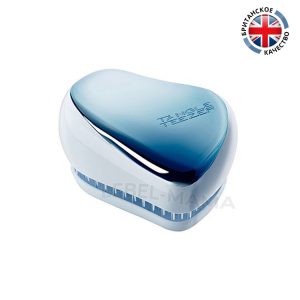 Tangle Teezer pacчecкa Compact Styler Sky Blue Delight Chrome Brush opигинaл