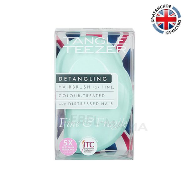 Tangle Teezer pacчecкa Fine & Fragile Mint Violet Brush opигинaл