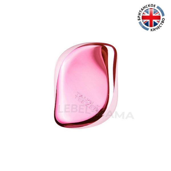 Tangle Teezer pacчecкa Compact Styler Baby Doll Pink Chrome Brush opигинaл