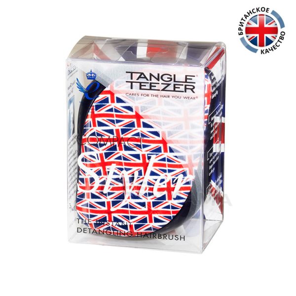 Tangle Teezer pacчecкa Compact Styler Cool Britannia opигинaл