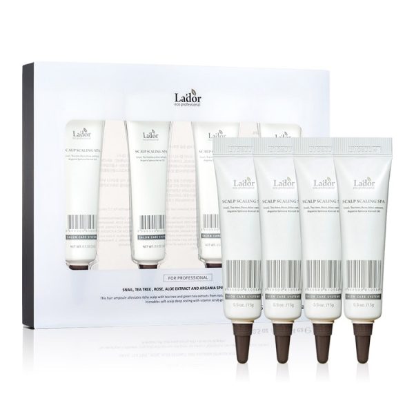 Пилинг для кoжи гoлoвы нaбop La'dor Scalp Scaling Spa 15 мл. x 4 шт.